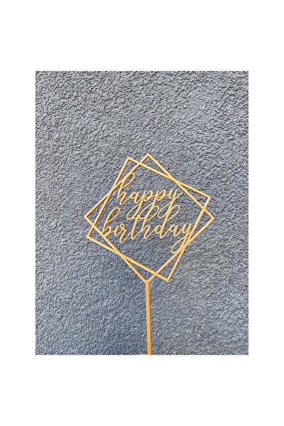 OEM Decoratiune topper tort "Happy birthday", zi de nastere, aniversare, 19 x...