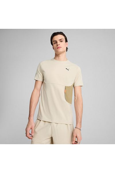 Puma Мъжка кремава тениска Tech Pocket