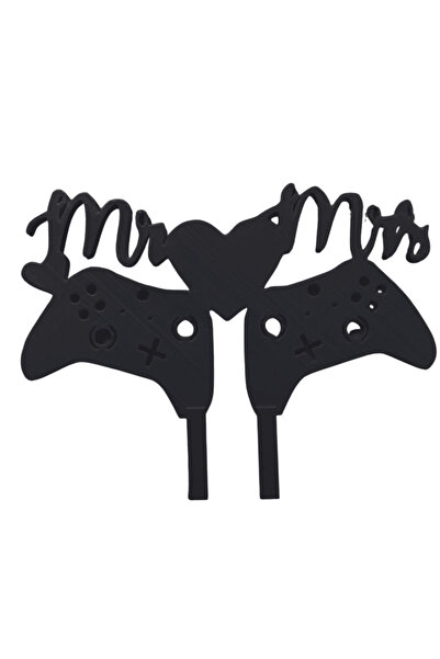 OEM Decoratiune tort, "MR AND MRS" topper XBOX game lovers, pasiune pentru jo...
