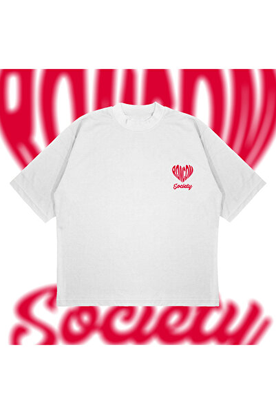 Tarzsokak نسيج سميك من القطن مطبوع عليه Romcom Society للجنسين