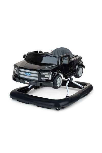 Bright Starts Ford F-150 Walker – 4-in-1 Black Truck-Themed Baby Walker with Sounds, 6–24 Months