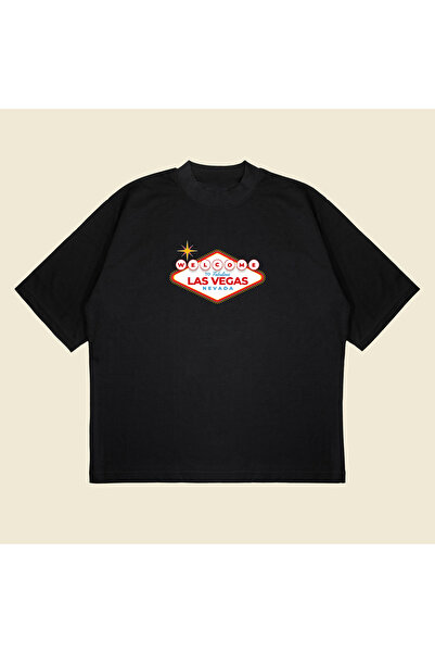 Tarzsokak Bine ați venit la Las Vegas, țesătură groasă, unisex, din bumbac, r...