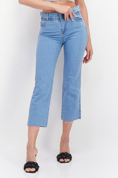 Don't Call Me Jennyfer Women Slouchy Fit Washed Non-Stretchable Jeans, Light ...