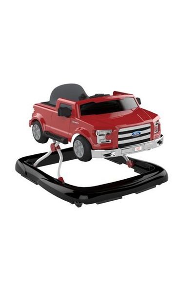 Bright Starts Ford F-150 Walker – 4-in-1 Red Baby Truck Walker with Lights & Sounds, 6–24 Months