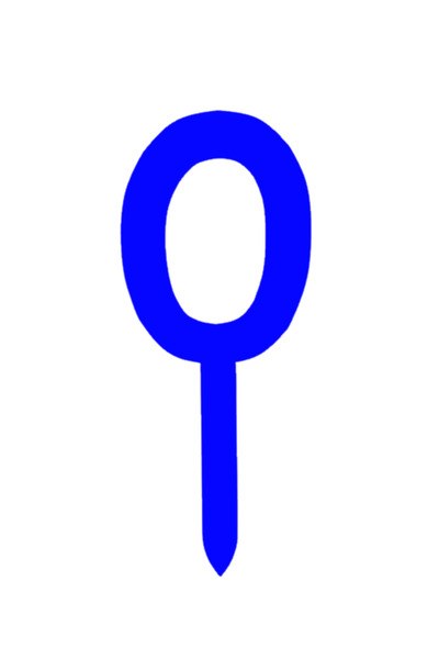 OEM Topper tort, "0", happy anniversary,150 X 62 mm albastru