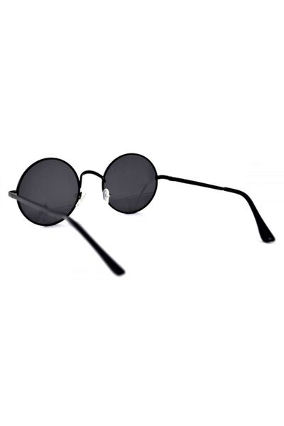 OEM Blusmart - Unisex round sunglasses with UV 400 protection filter, with included case, Black