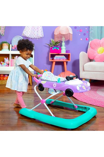 Bright Starts Little Speedster – 3-in-1 Purple Baby Car Walker with Toy Station, 6–24 Months