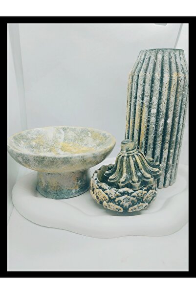 Handmade Set de vaze lucrate manual, cu design special texturat, set decorati...