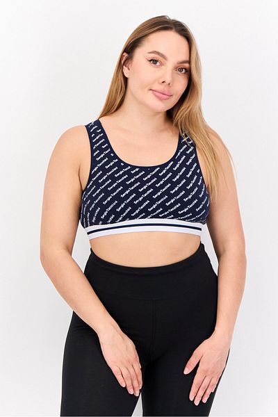 Sergio Tacchini Women Allover Printed Non Padded Sports Bra, Multicolor