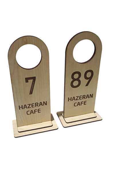 Mars Ahşap Masa Numarası 1-10 Arası -numaratör , Cafe, Restoran Düğün Salonu ...