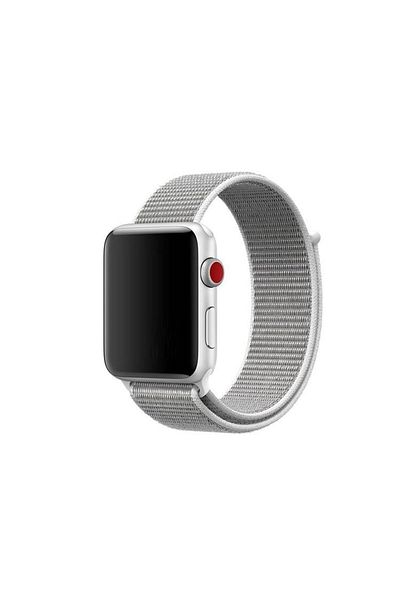 REDz Accessories Curea sport, compatibilă cu Apple Watch, textilă, albă - 44/45/46/49 mm