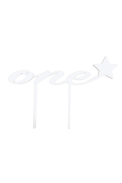 OEM Decoratiune tort, "ONE" topper one year of happiness, primul an de ferici...