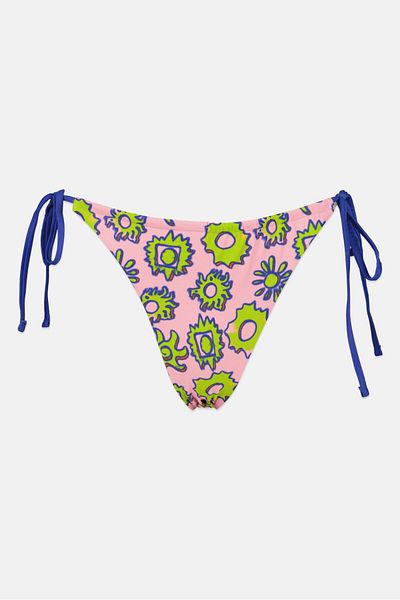 Misfit Women Allover Print Bikini Bottom, Pink