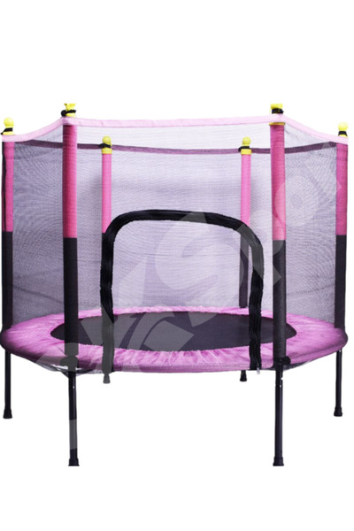 CKSpor Fileli Büyük Boy Trambolin 140 Cm Çap Korumalı Kolay Kurulum Cks448