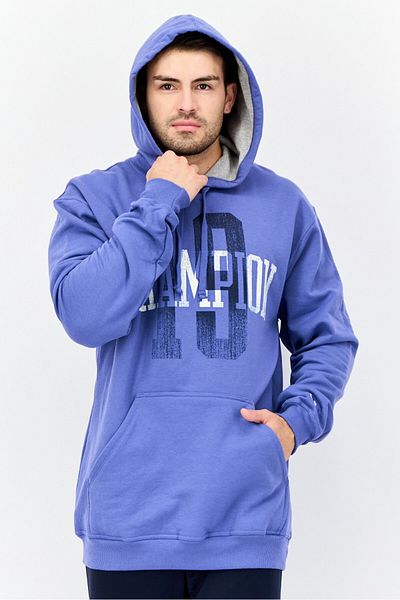 Champion Men Big And Tall Long Sleeves Outdoor Hoodie, Light Purple