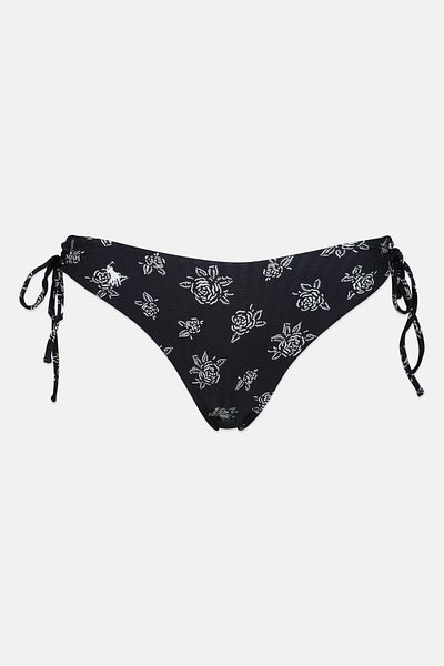 Polo Ralph Lauren Women Allover Printed Pull On Swimwear Bottom, Black