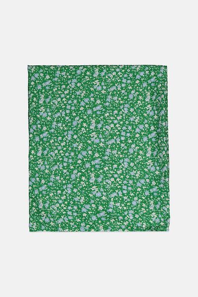 Tchibo Women Allover Print Loop Scarf, Green