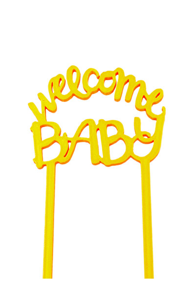 OEM Decoratiune topper tort "Welcome baby", Bun venit bebe, Petrecere anivers...