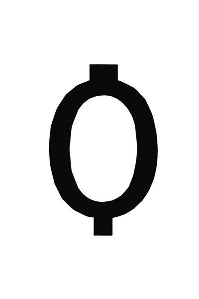OEM Candle holder cake topper, "0", birthday, 100 X 64 mm black
