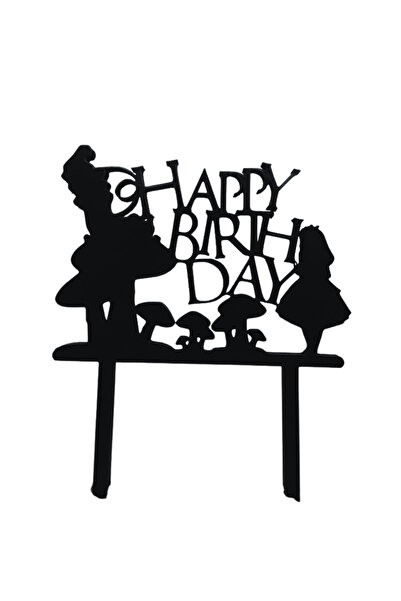 OEM Decoratiune topper, "Happy birthday", pentru iubitorii de ciuperci 16 x 1...