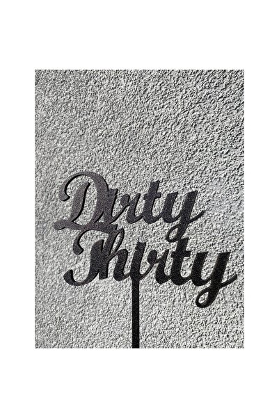 OEM Decoratiune topper tort, "DIRTY THIRTY", 30 de ani memorabili, 16 x 15 cm...
