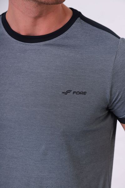 FORE SPORT Ανδρικό ανοιχτό γκρι Mercerized Crew Neck αθλητικό κοστούμι