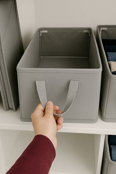 SER&YAT 4 Pieces Wardrobe Organizer 25X45X20 Shelf Organizer Storage Organizer Clothing Organizer