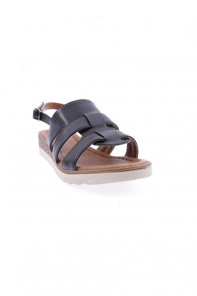 DGN Schwarze Damensandalen – Knöchelriemen, Modell 81433102
