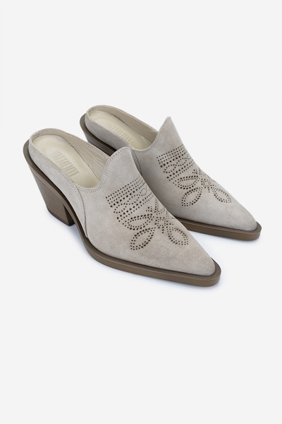 Valmenti Women's Genuine Leather Heeled Slippers