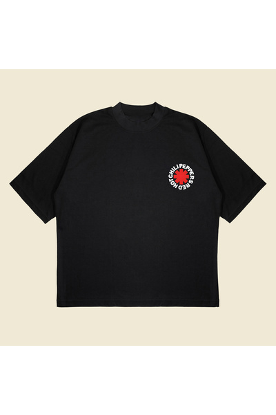 Tarzsokak نسيج سميك من القطن مطبوع عليه ريد هوت تشيلي بيبرز مقاس كبير للجنسين