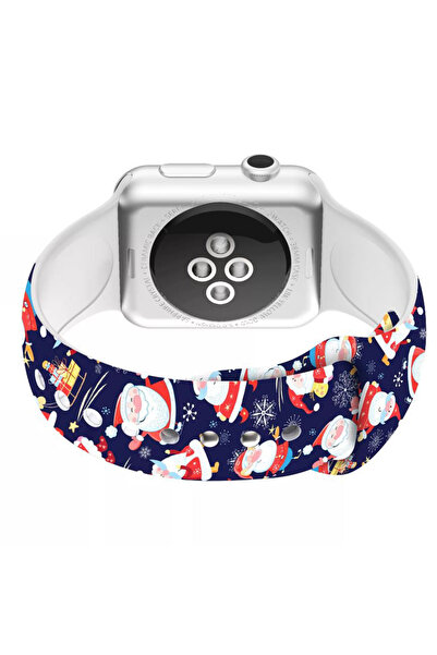 REDz Accessories Λουράκι Άγιου Βασίλη, Αθλητικό, Για Apple Watch, Χριστούγεννα, Σιλικόνη, Μπλε Σκούρο - 44/45/46/49 mm