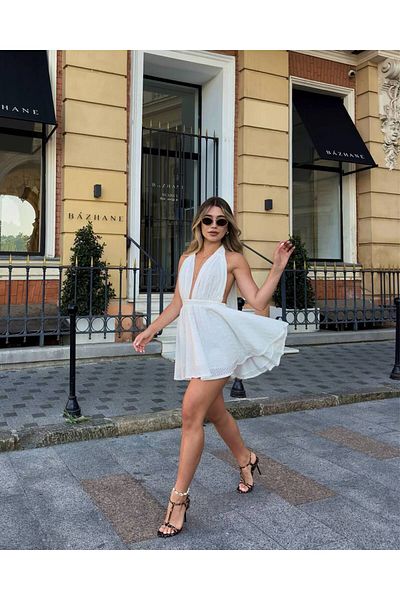 TAYT VEGAS ROCHIE ALBĂ BRODATĂ