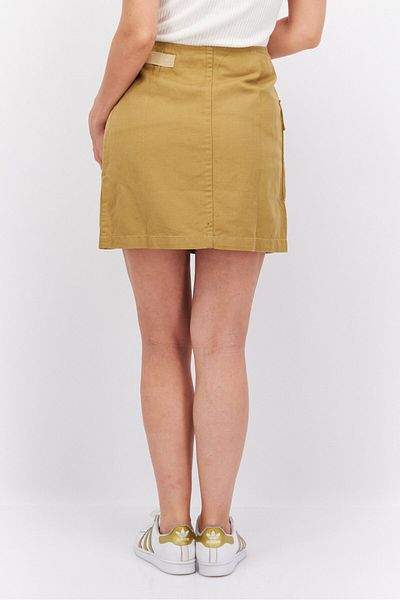 Esprit Women Solid Mini Skirt, Tan