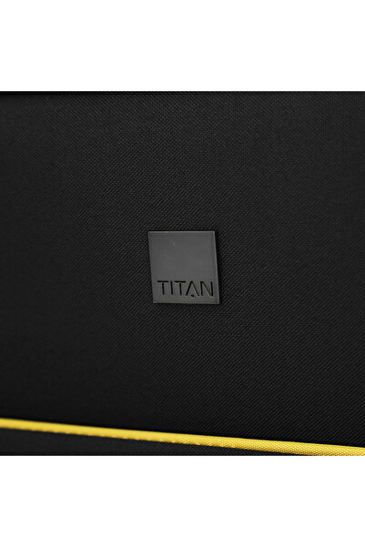 Titan Softside Luggage Trolley Bag 3 Pieces Set With Double Spinner Wheels, GREY (1665426)