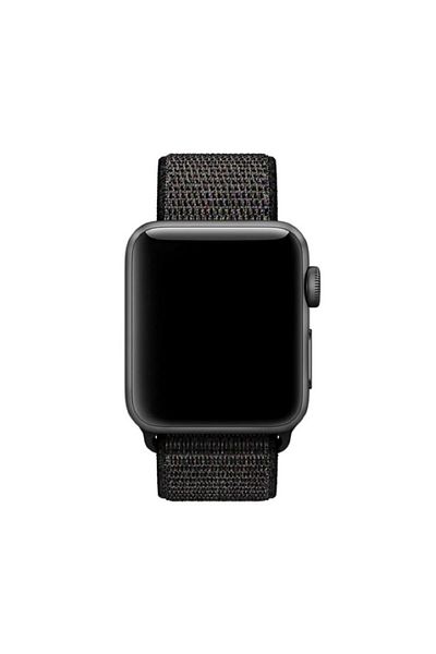 REDz Accessories Nylon Sport Strap For Apple Watch, Buckle Closure, Multicolor, Black - 44/45/46/49 Mm