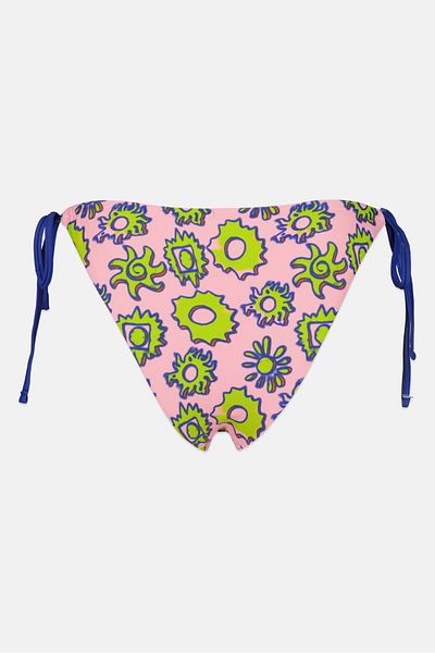 Misfit Women Allover Print Bikini Bottom, Pink