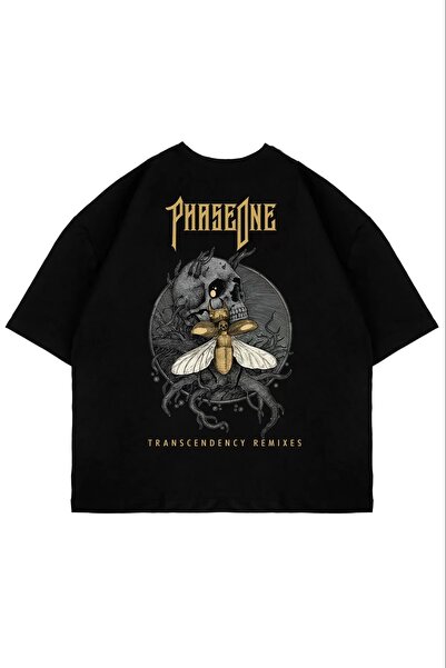 Tarzsokak Phaseone Back Printed Μαύρο Unisex Oversize