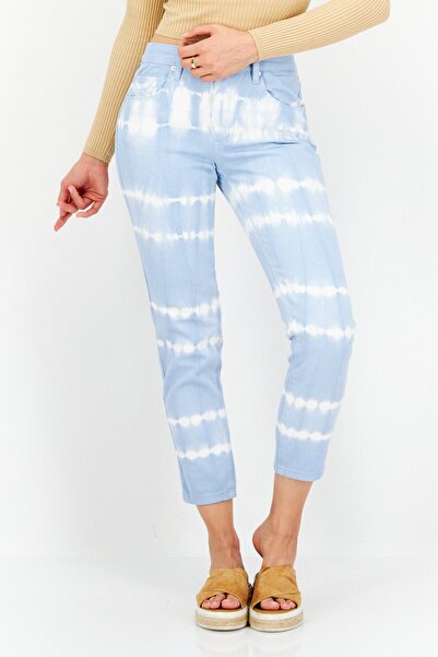 Blank NYC Women Regular Tie-Dye Non-Stretchable Jeans, Blue