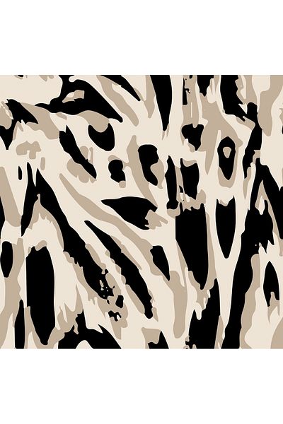 Whenever Company Abstract Beige-Black Pattern Chiffon Large Size Square Pareo 145X145