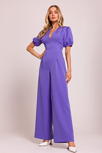 Made of Emotion Jumpsuit with deep neckline and wide legs
