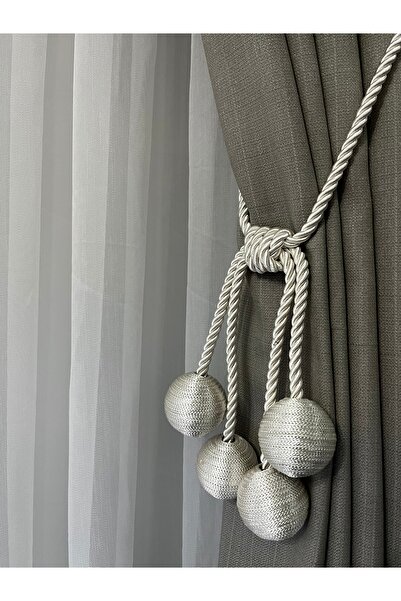 Home Fon Veya Tül Perde Bağlama Aparatı Kornişe Takmatik 4 Toplu Braçol 1 Adet