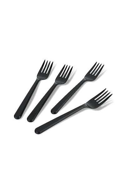 Generic شوك بلاستيك أسود للاستعمال لمره واحده