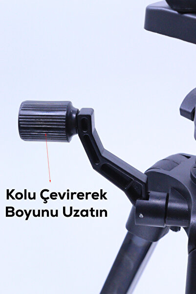 DEMPOWER Bluetooth Kumandalı Ayarlanabilir Tripod Telefon Tutucu