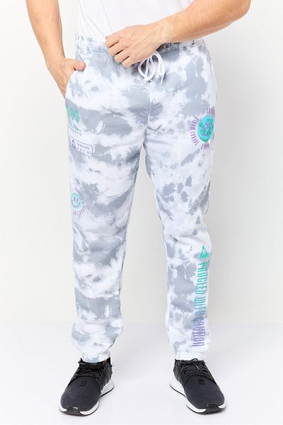 Brooklyn Men Regular Fit Tie Dye Sweatpants, Multicolor