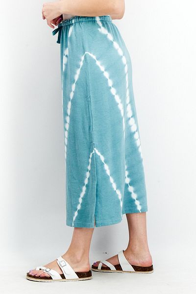 Splendid Women Tie Dye Maxi Skirt, Emerald Bay