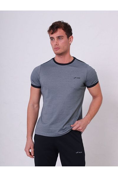 FORE SPORT Ανδρικό ανοιχτό γκρι Mercerized Crew Neck αθλητικό κοστούμι