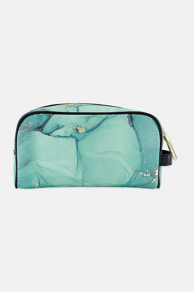 Bebe Women Brand Logo Make Up Pouch, Green