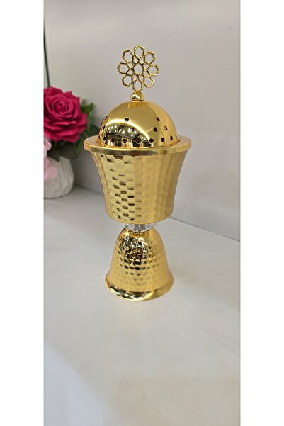 D&H مبخرة عود وبخور تقليدية على الطراز العربي للمنزل والمكتب بتصميم معدني فاخر