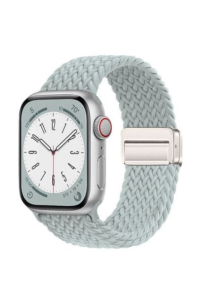 REDz Accessories Curea Solo Loop, închidere magnetică, pentru Apple Watch, reglabilă, albastru deschis - 44/45/46/49 mm