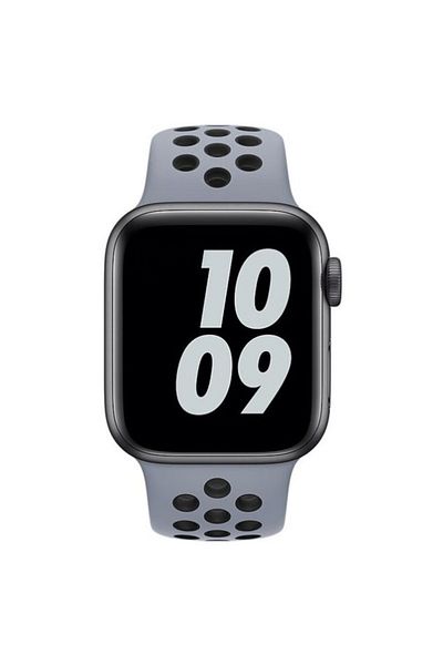 REDz Accessories Perforated Sport Band For Apple Watch, Silicone, Obsidian-black - 38/40/41 Mm, Large